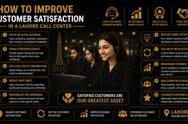 How to Improve Customer Satisfaction in a Lahore Call Center