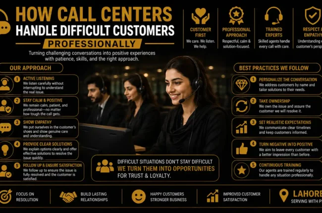 How Call Centers Handle Difficult Customers Professionally